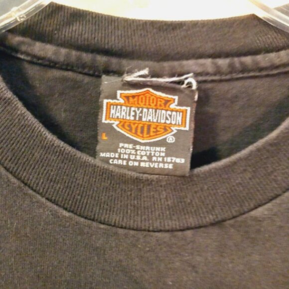 Harley-Davidson Men’s T-Shirt Sz L Black Atlanta GA Dealer Tee Short Sleeve - Picture 13 of 15
